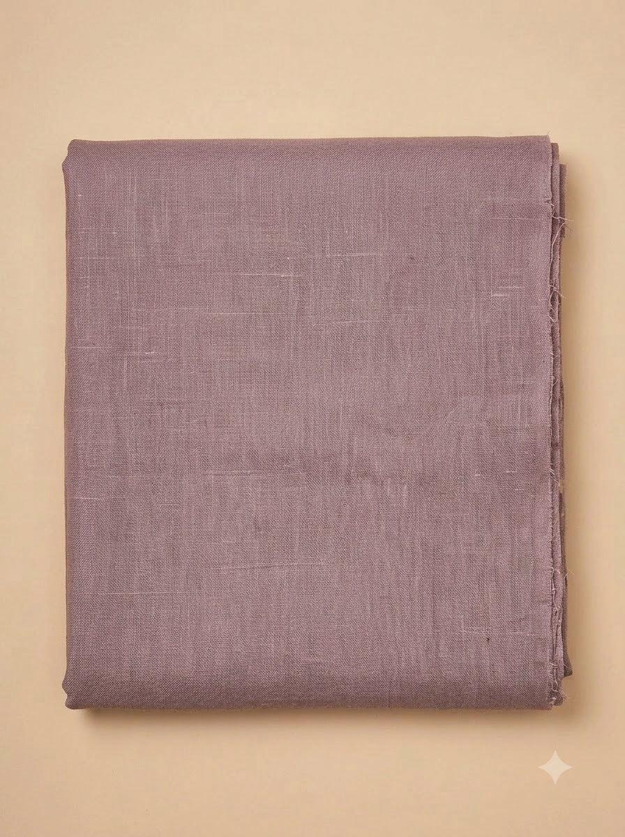 Onion Pink Linen Blend Embroidered Unstitched Dress Material