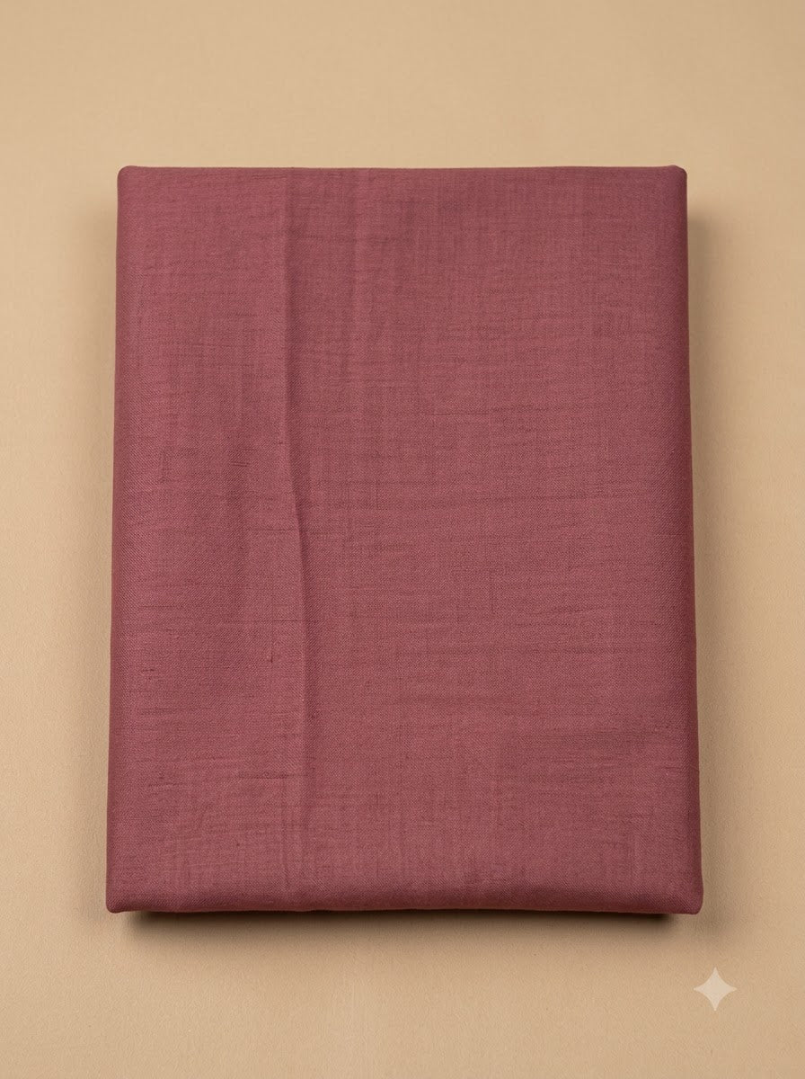 Onion Pink Cotton Blend Embroidered Unstitched Dress Material
