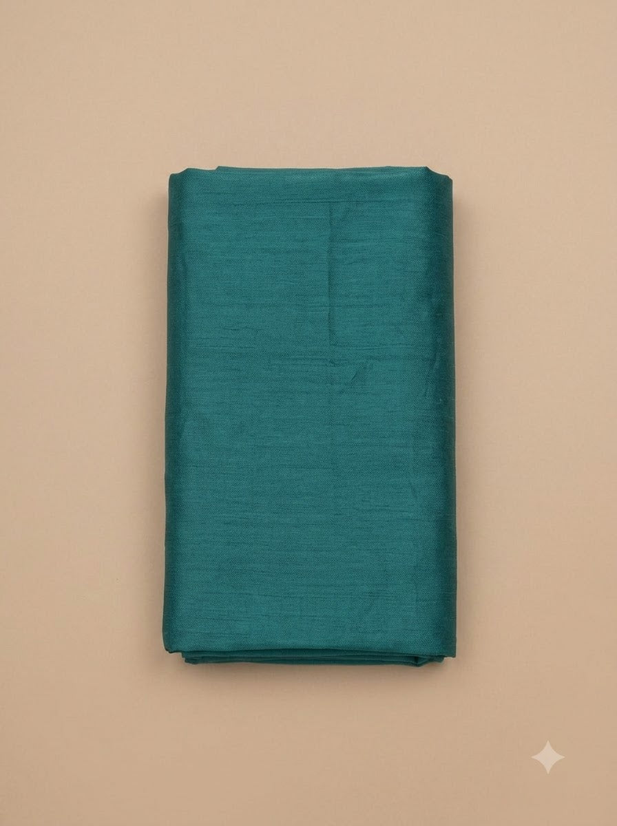Rama Green Cotton Blend Embroidered Unstitched Dress Material