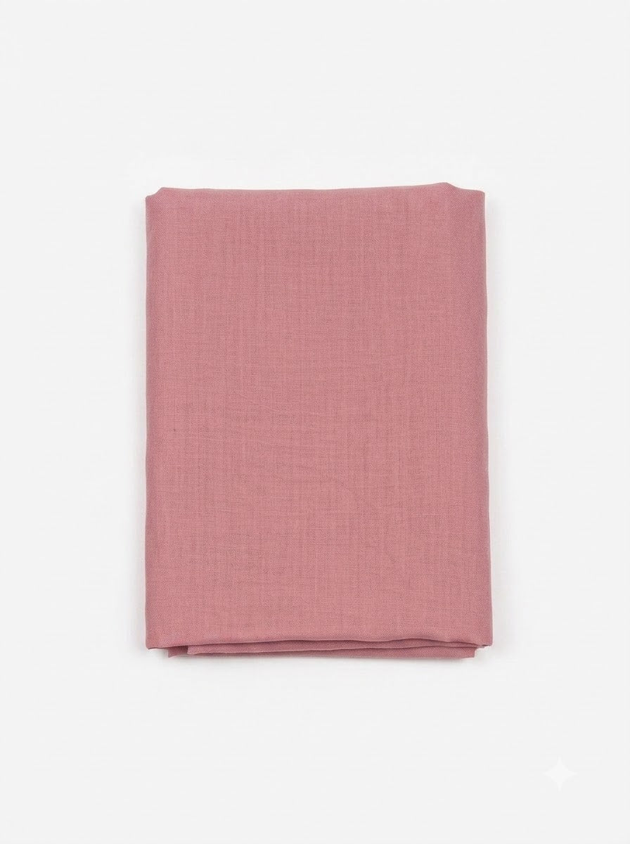 Onion Pink Cotton Blend Embroidered Unstitched Dress Material