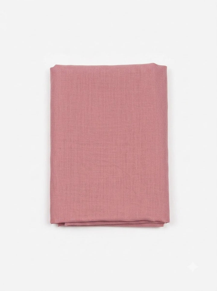 Onion Pink Cotton Blend Embroidered Unstitched Dress Material