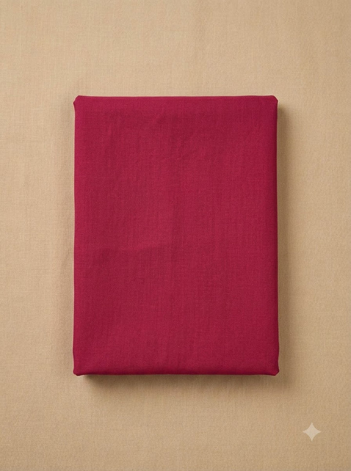 Hot Pink Cotton Blend Embroidered Unstitched Dress Material