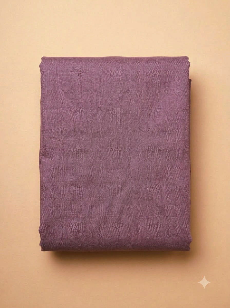 Lavender Chanderi Embroidered Unstitched Dress Material