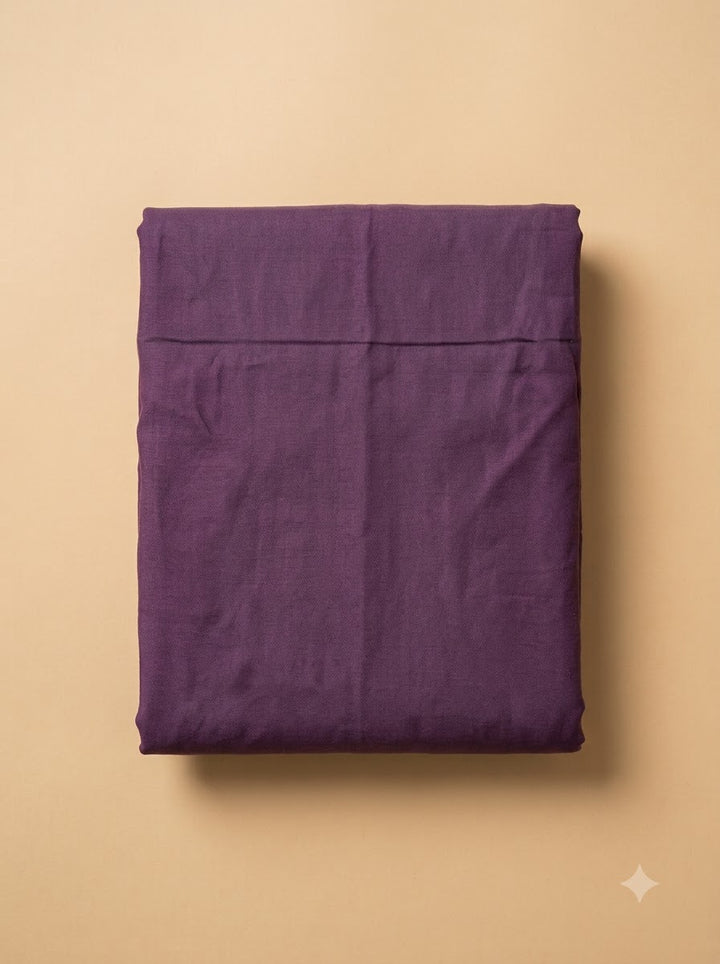 Purple Chanderi Embroidered Unstitched Dress Material