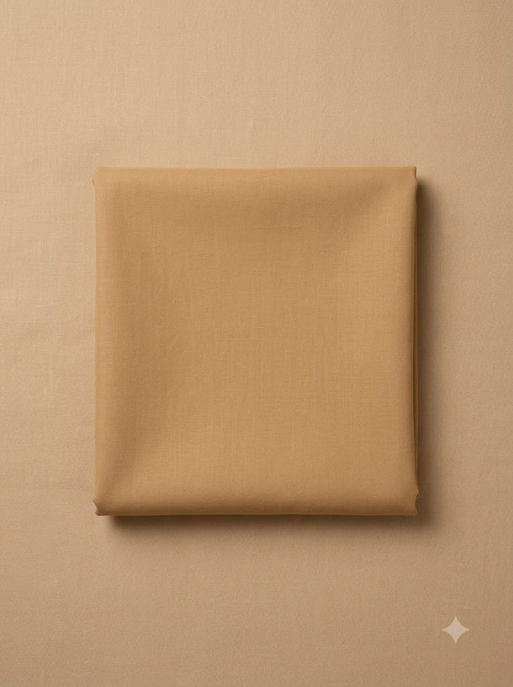 Beige Tissue Embroidered Unstitched Dress Material