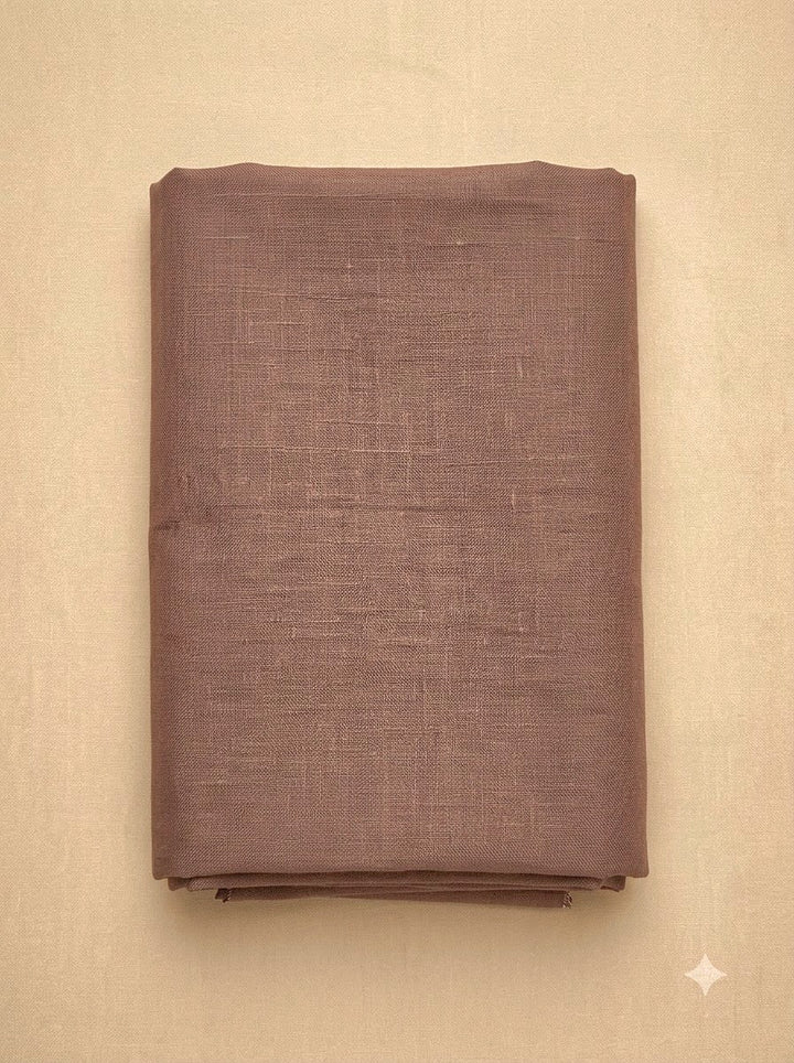 Onion Pink Linen Blend Embroidered Unstitched Dress Material