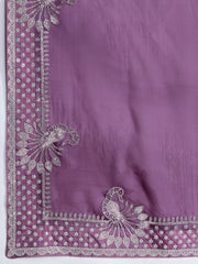 Stone Embroidery Organza Saree