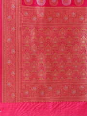 Zari Border Booti Woven Handloom Saree