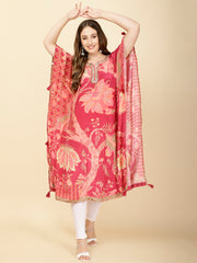 Printed Crepe Kaftan Kurta