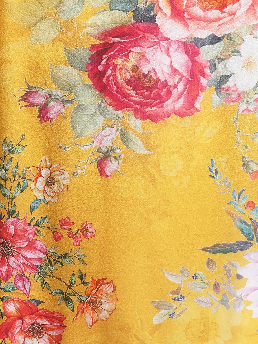 Floral Printed Georgette Saree