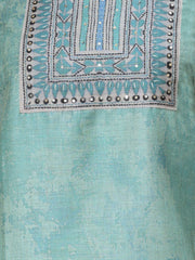 Printed Cotton Blend Unstitched Suit With Dupatta