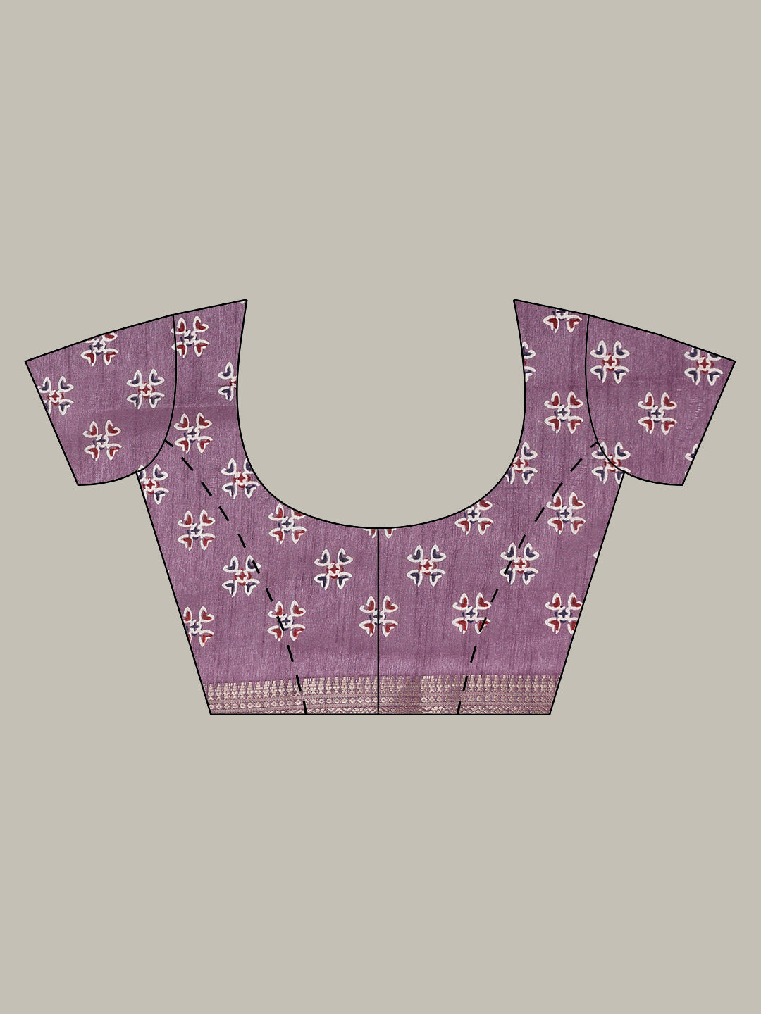 Ajrak Printed Dola Cotton Woven Saree