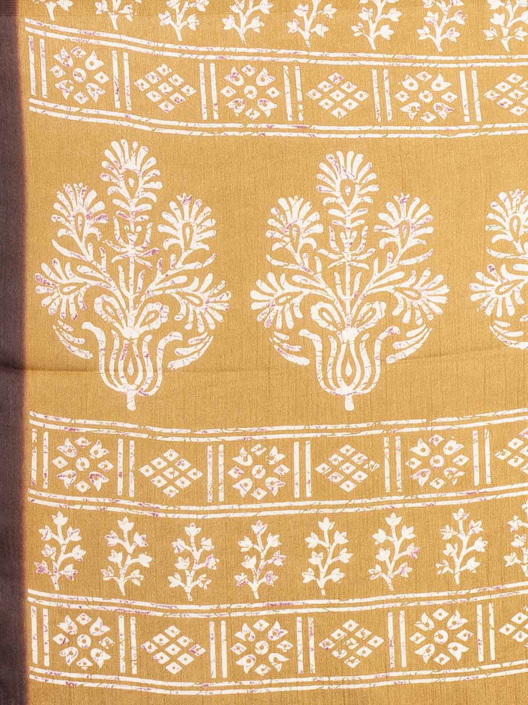 Floral Printed Art Silk Saree