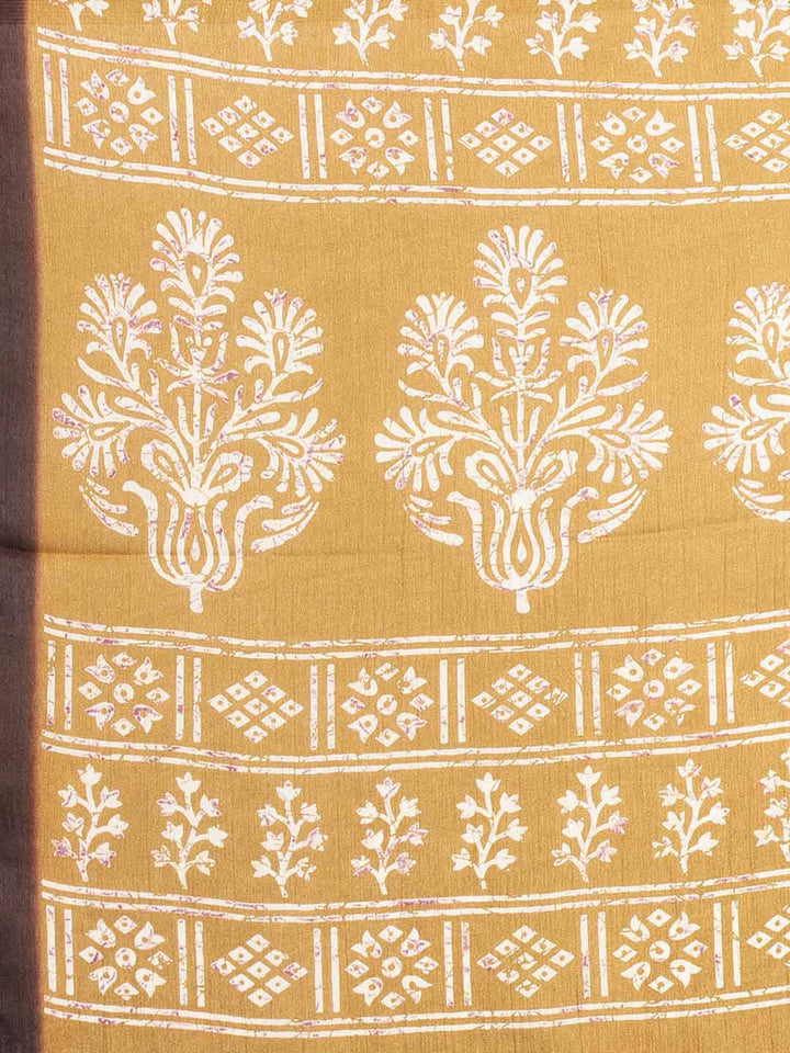 Floral Printed Art Silk Saree