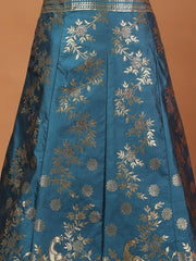 Banarasi Unstitched Choli With Lehenga & Dupatta