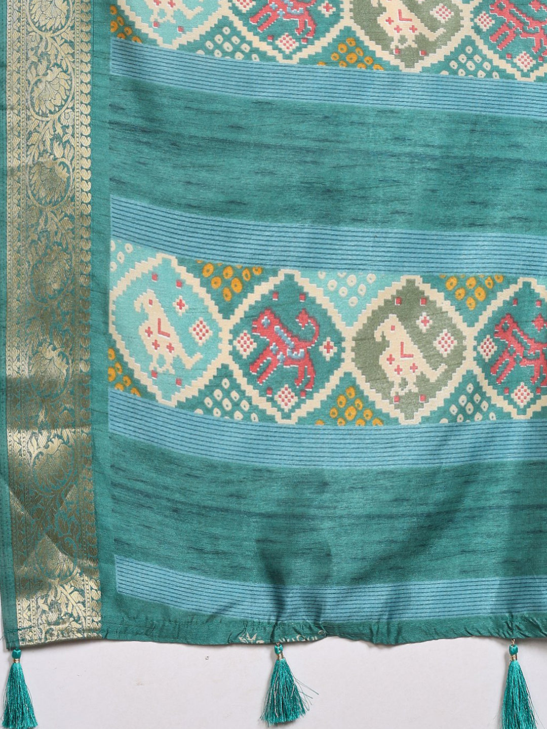 Digital Printed Art Silk Saree