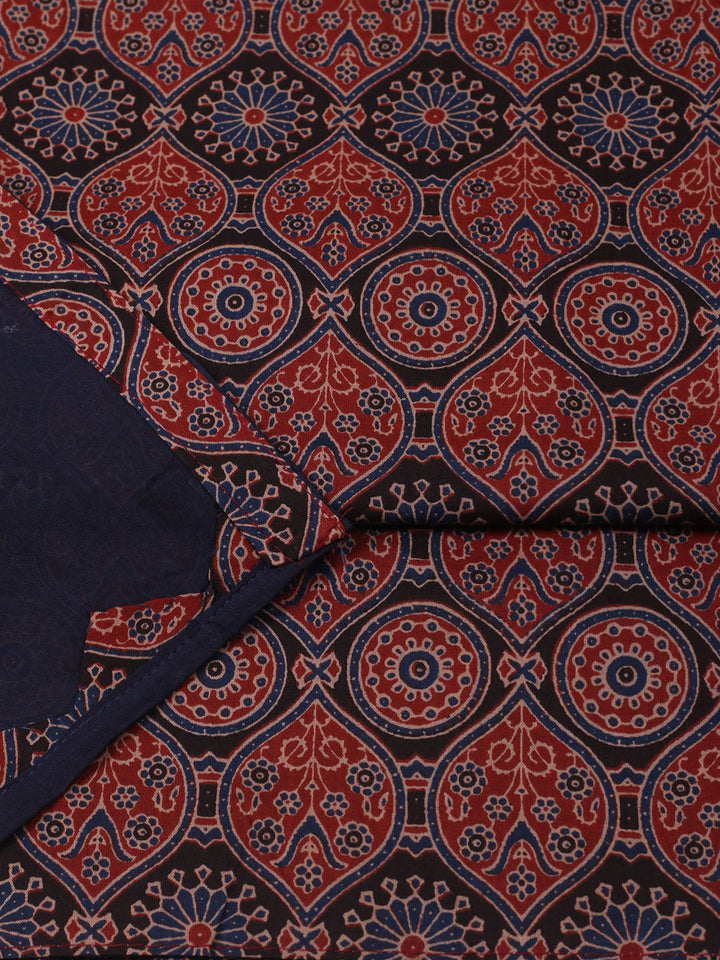 Printed Cotton Unstitched Suit With Pant Dupatta