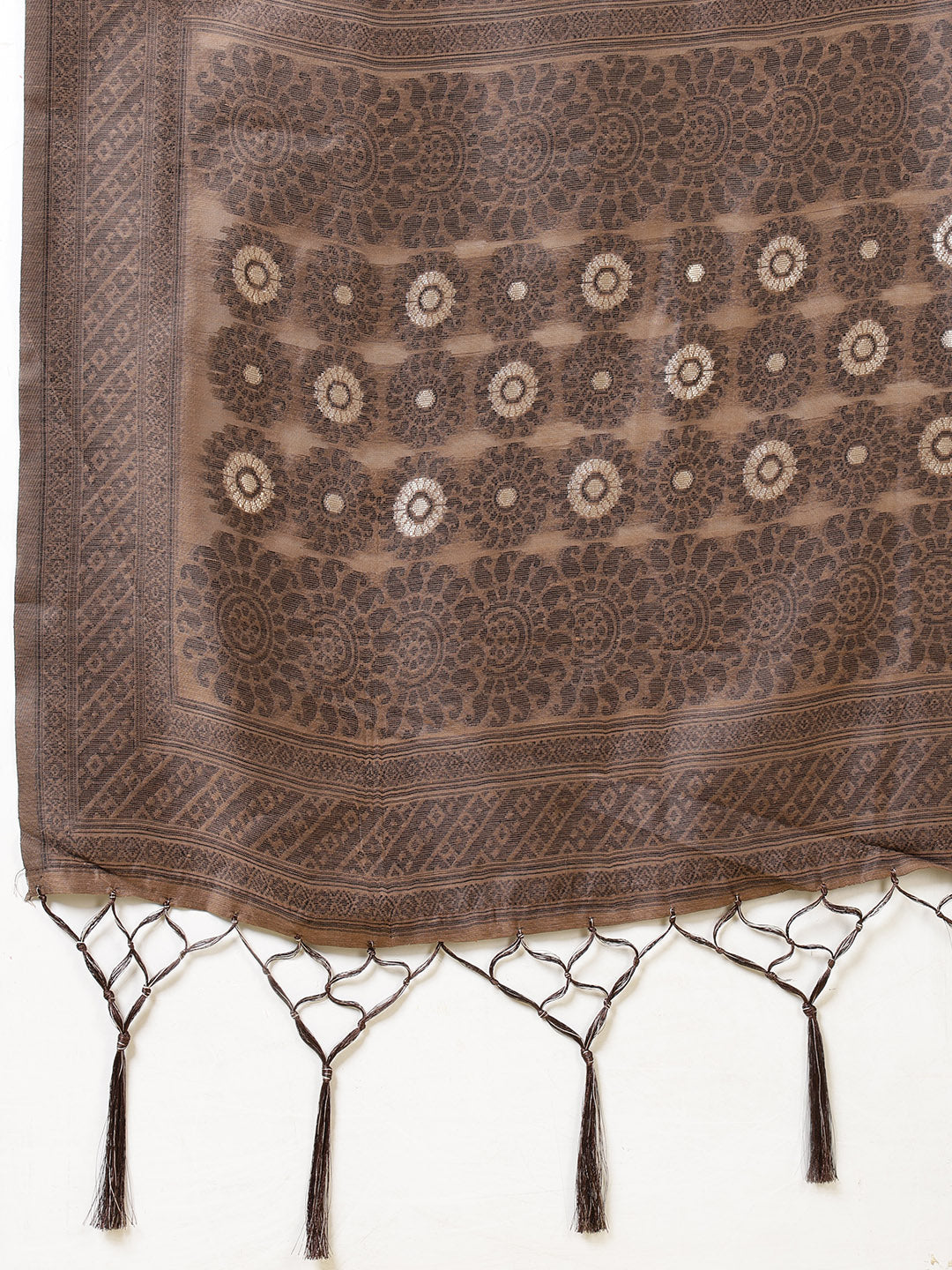Resham Booti Woven Cotton Saree