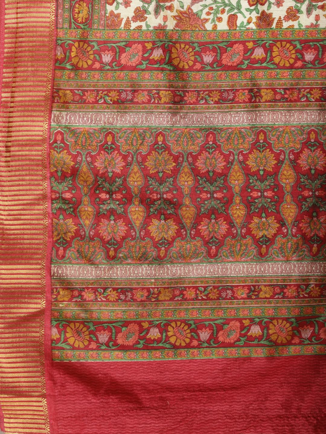 Digital Printed Art Silk Saree