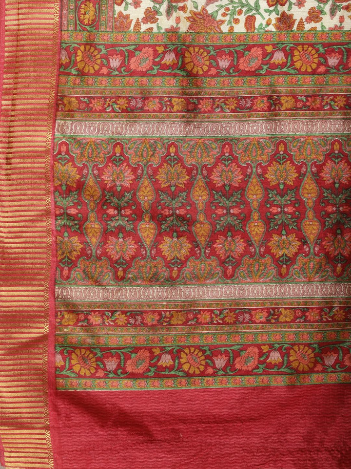 Digital Printed Art Silk Saree