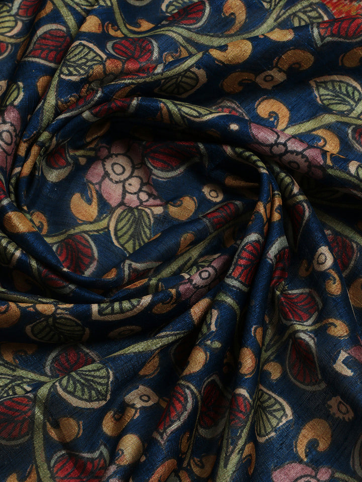 Printed Tussar Saree
