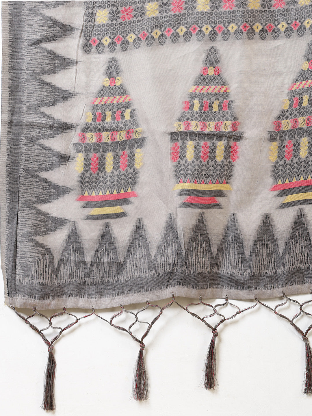Resham Booti Woven Cotton Saree