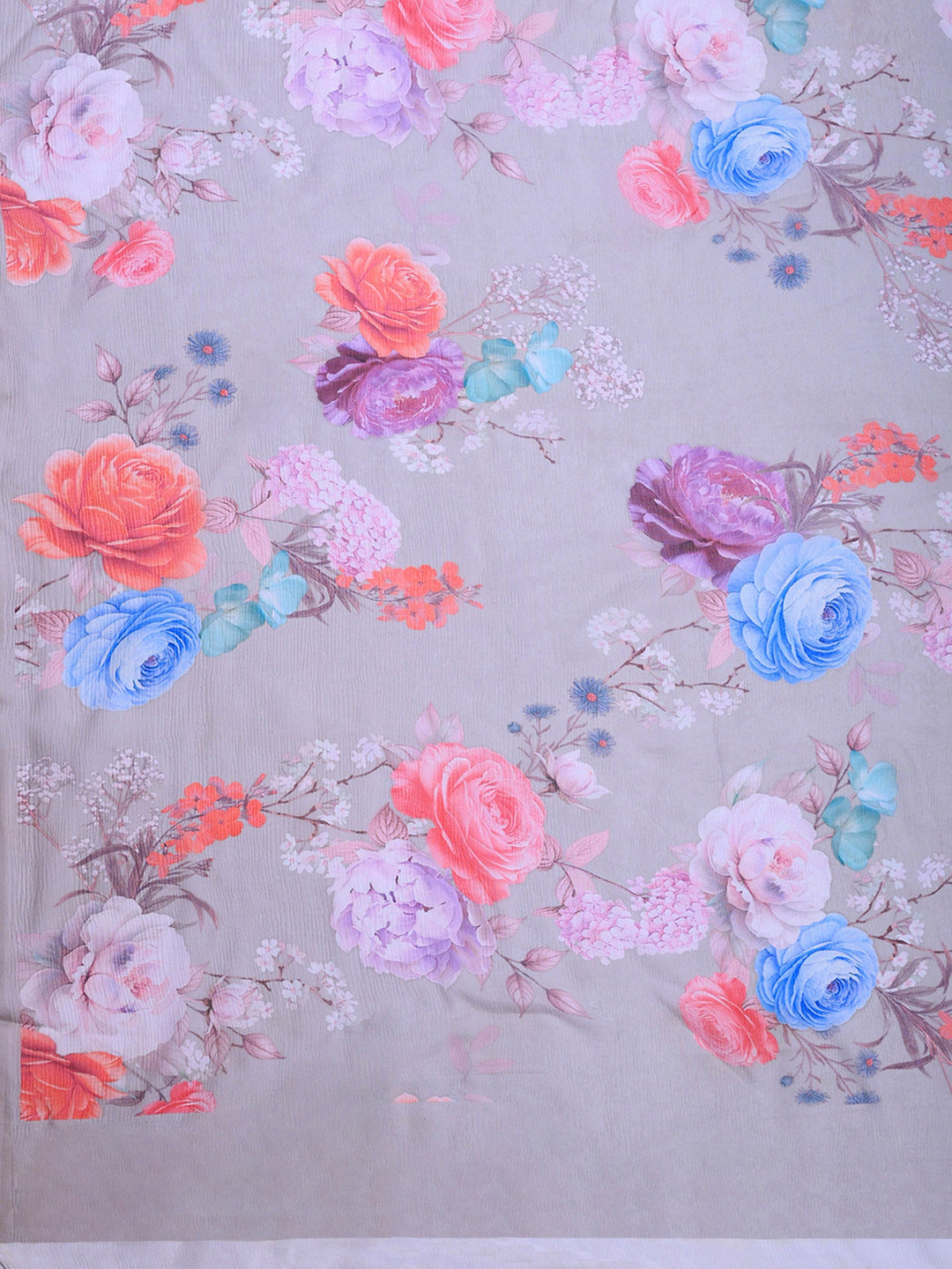 Digital Print Chiffon Saree