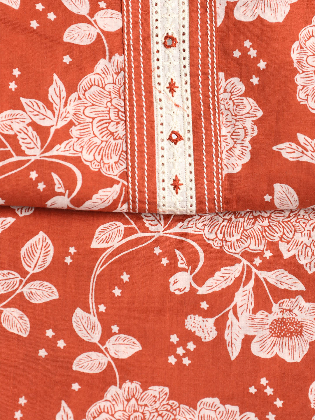 Printed Cotton Printed Unstitched Suit With Dupatta