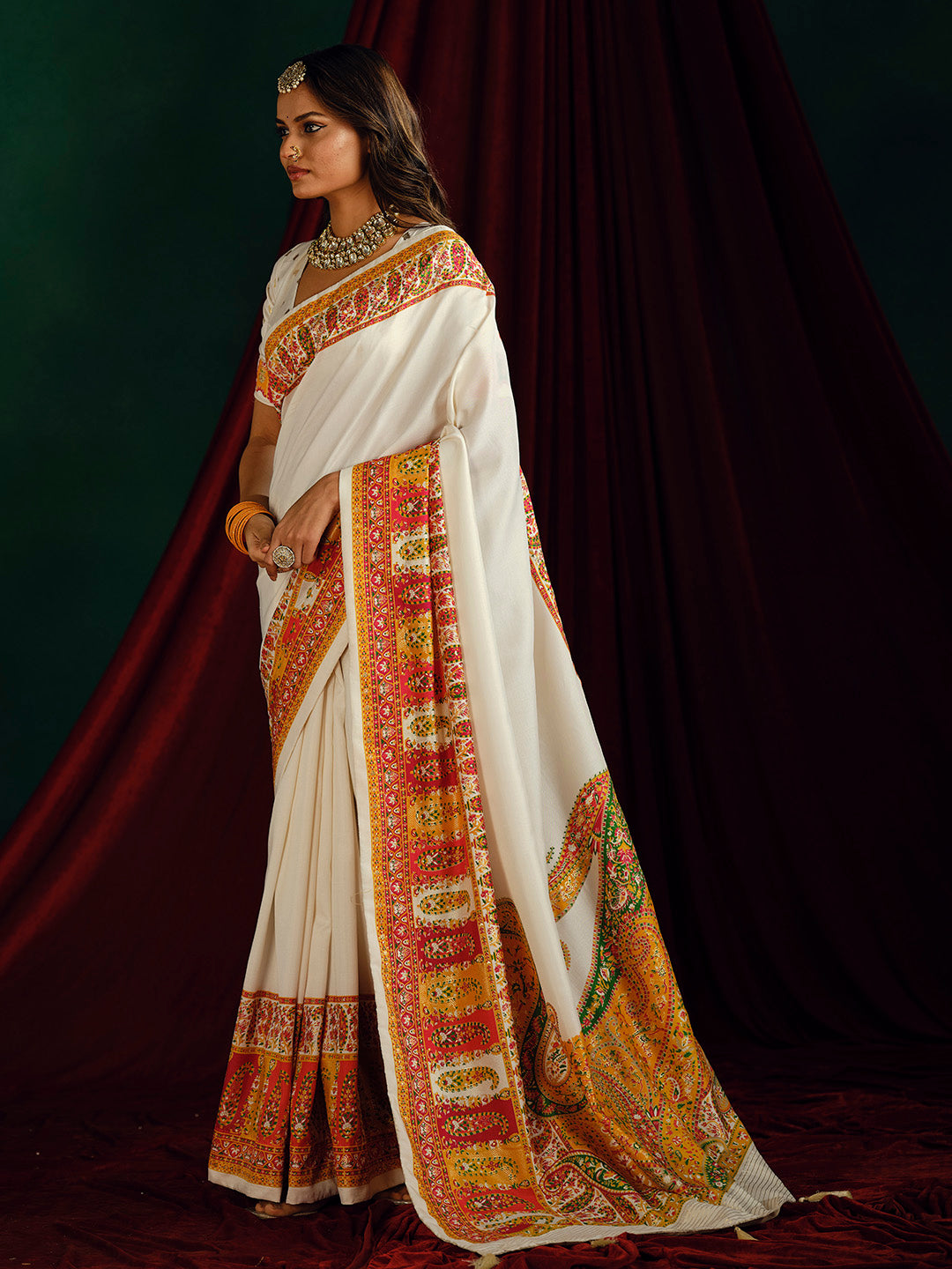 Plain Art Silk Saree