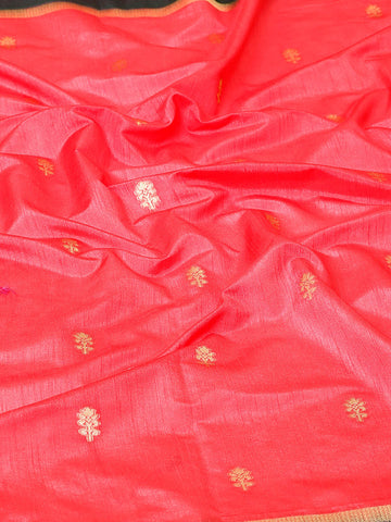 Zari Border Booti Handloom Woven Saree