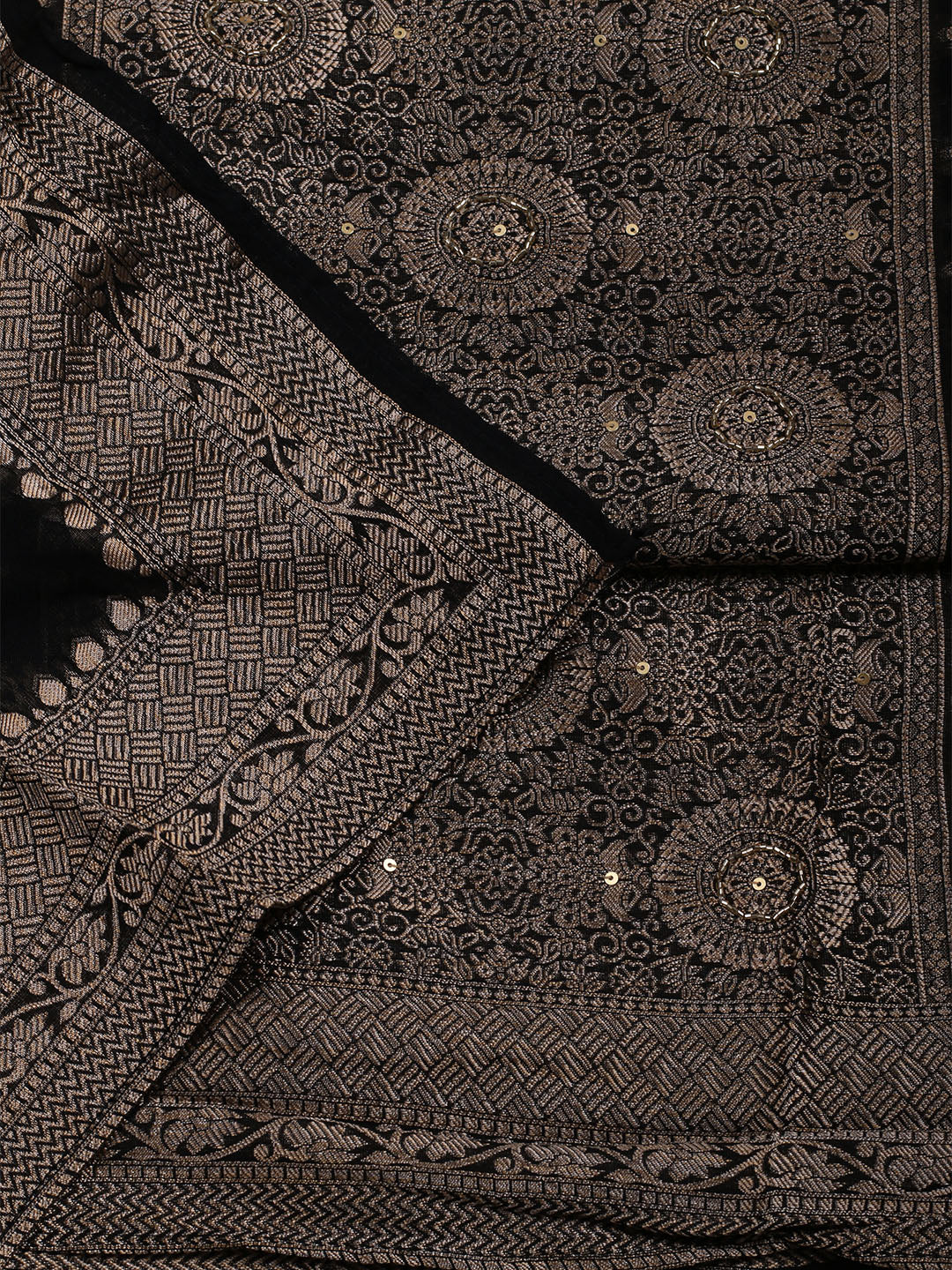 Woven Chanderi Unstitched Suit With Dupatta