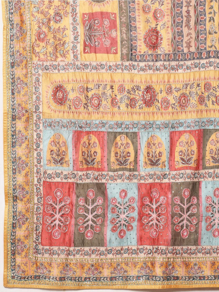 Printed Organza Saree