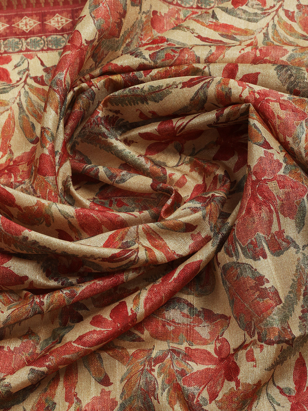 Printed Tussar Saree