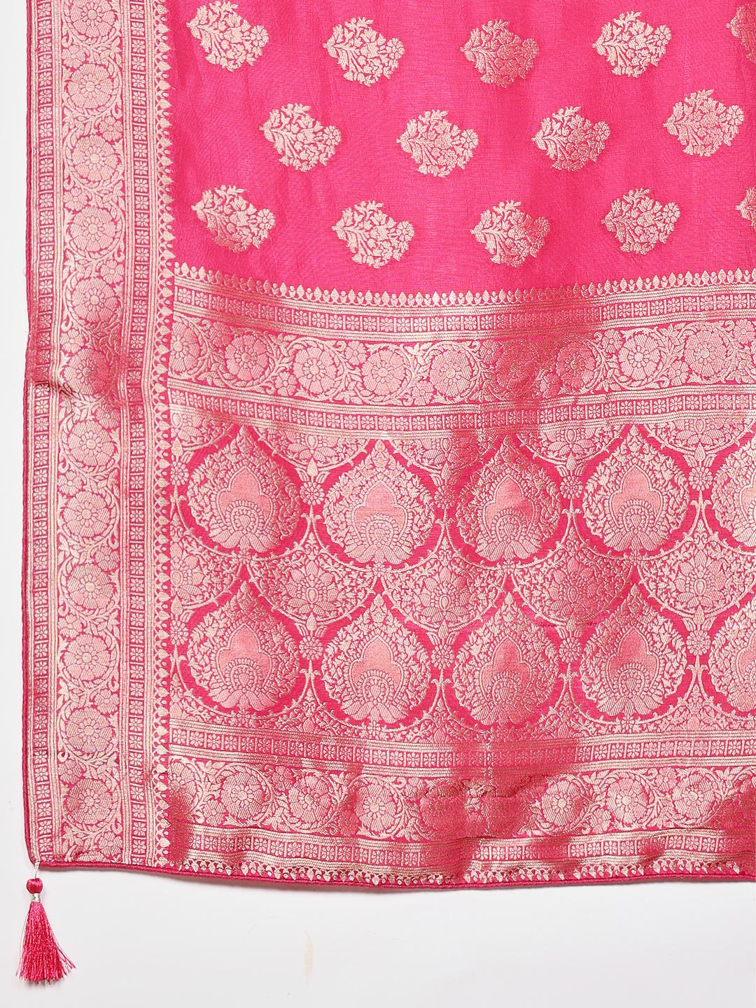 Woven Design Cotton Blend Saree