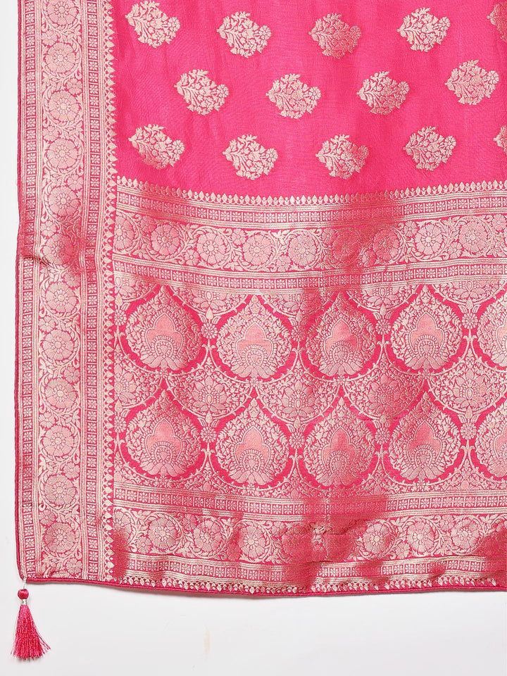 Woven Design Cotton Blend Saree