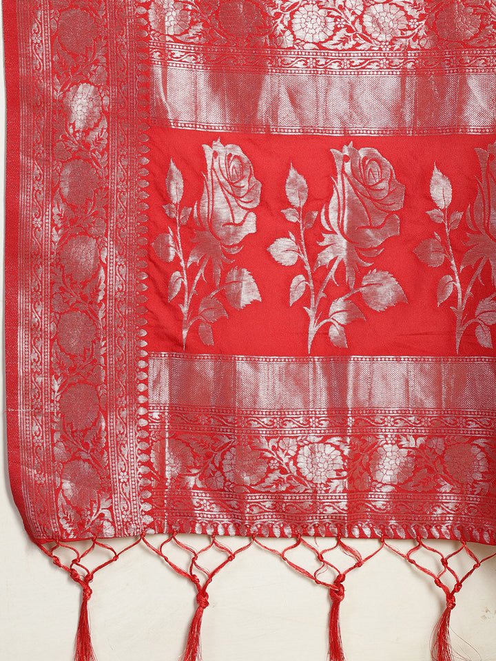 Zaari Jaal Crepe Saree