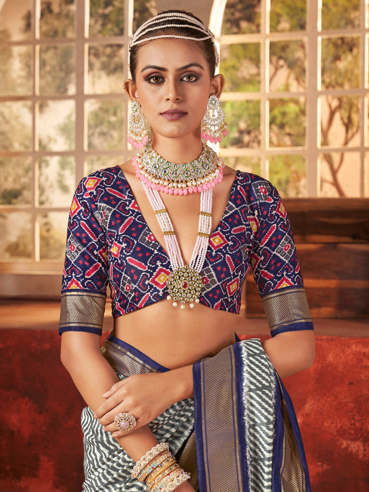 Digital Printed Art Silk Saree
