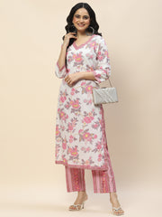 Printed Cotton Kurta Set