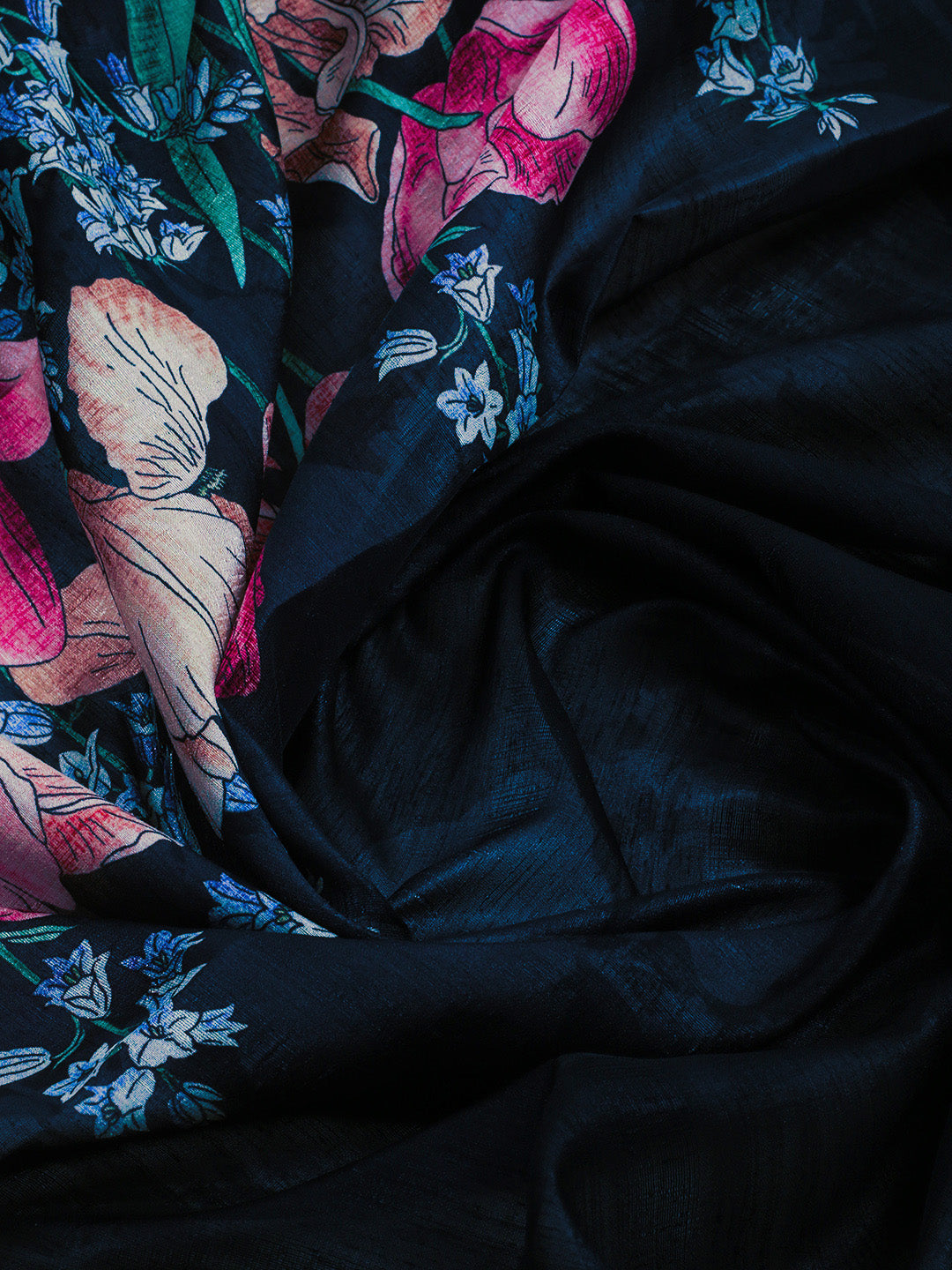 Printed Tussar Saree