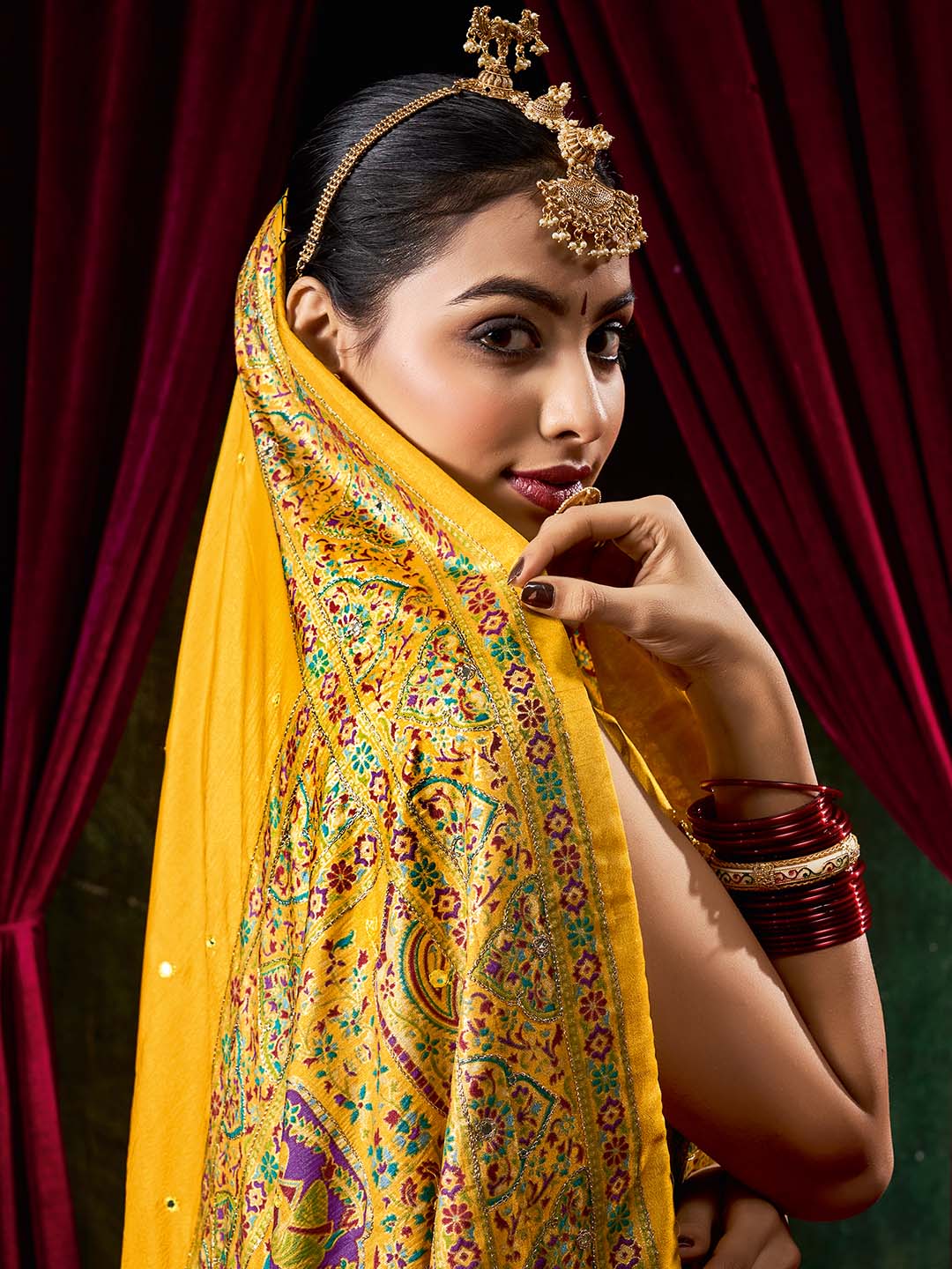 Digital Printed Art Silk Woven Saree