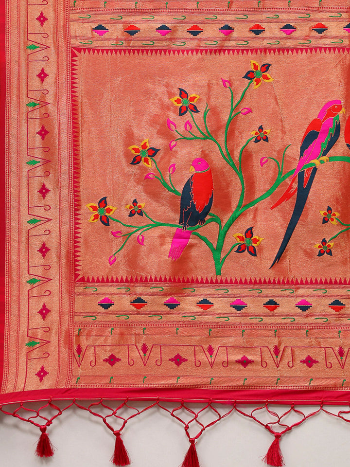 Woven Design Cotton Blend Saree