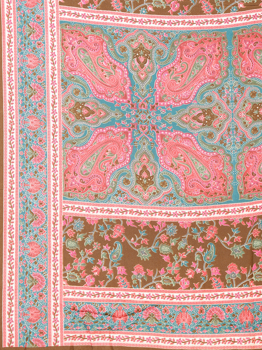 Floral Printed Crepe Saree