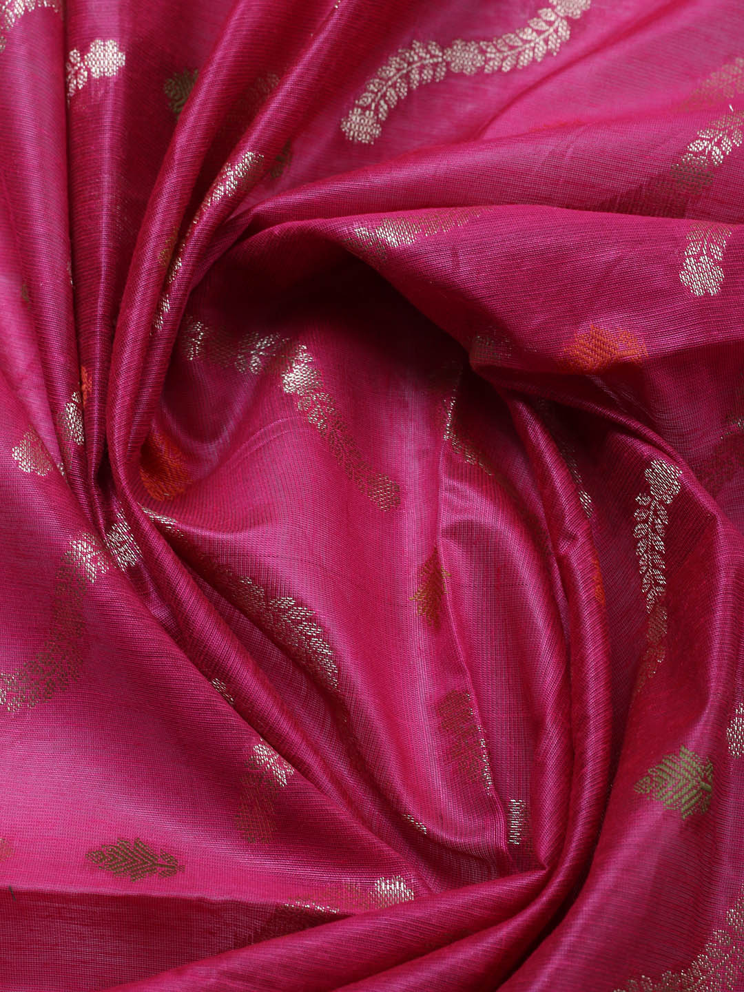 Banarasi Chanderi Unstitched Suit With Pant &amp; Dupatta