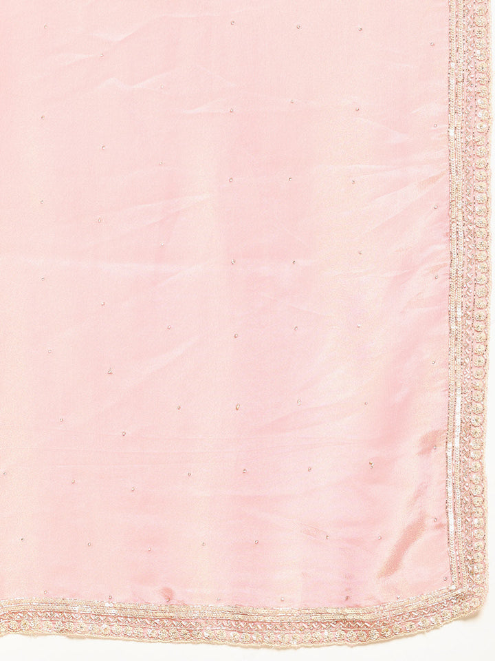 Sequence Embroidery Tissue Saree