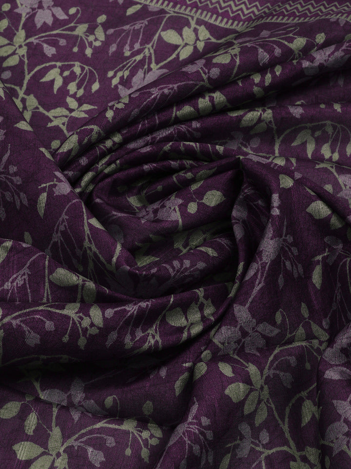 Printed Tussar Saree