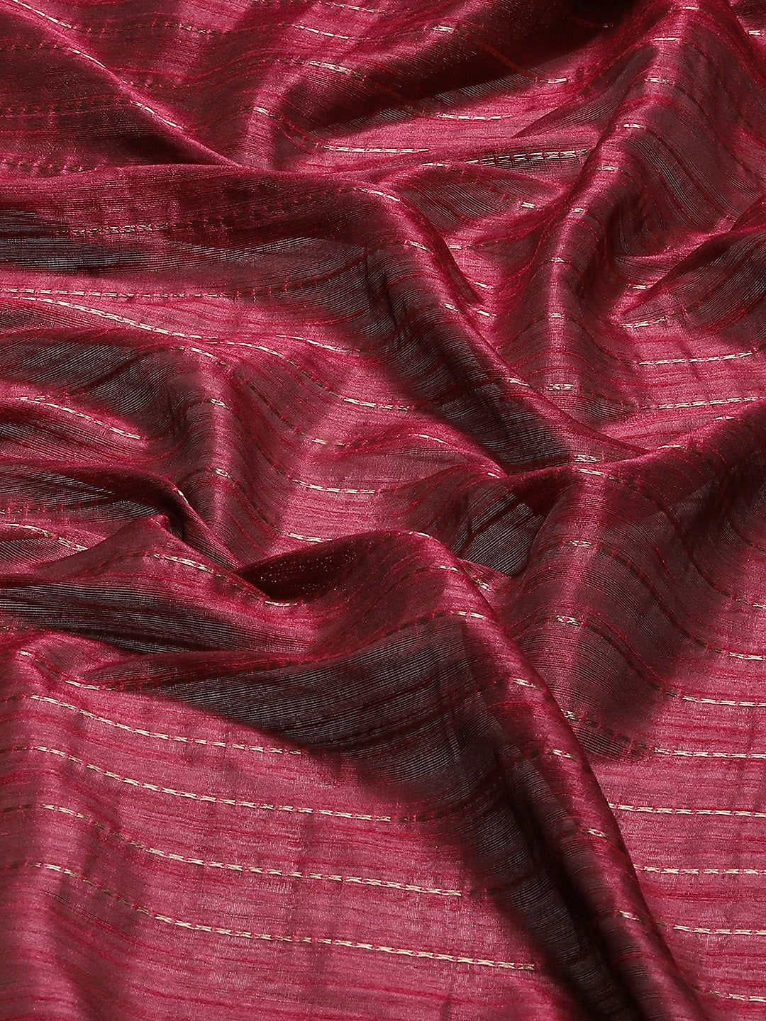 Embroidered Border Booti Art Silk Saree