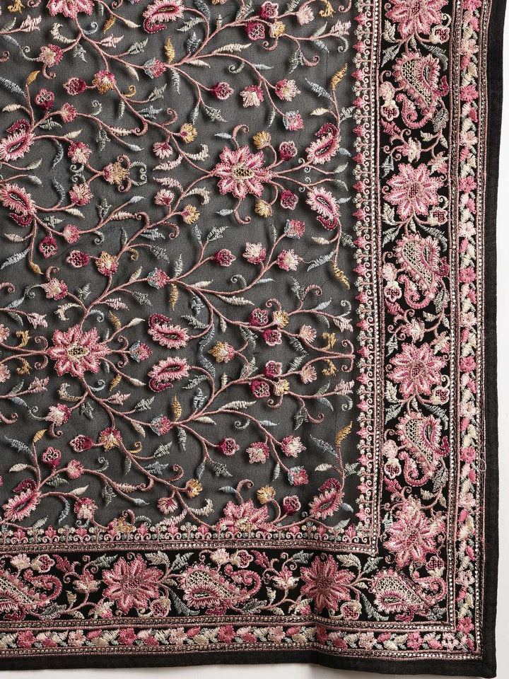 Embroidered Georgette Saree