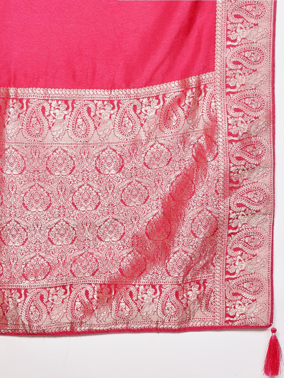 Woven Design Cotton Blend Saree