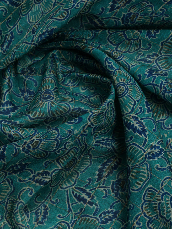 Printed Tussar Saree