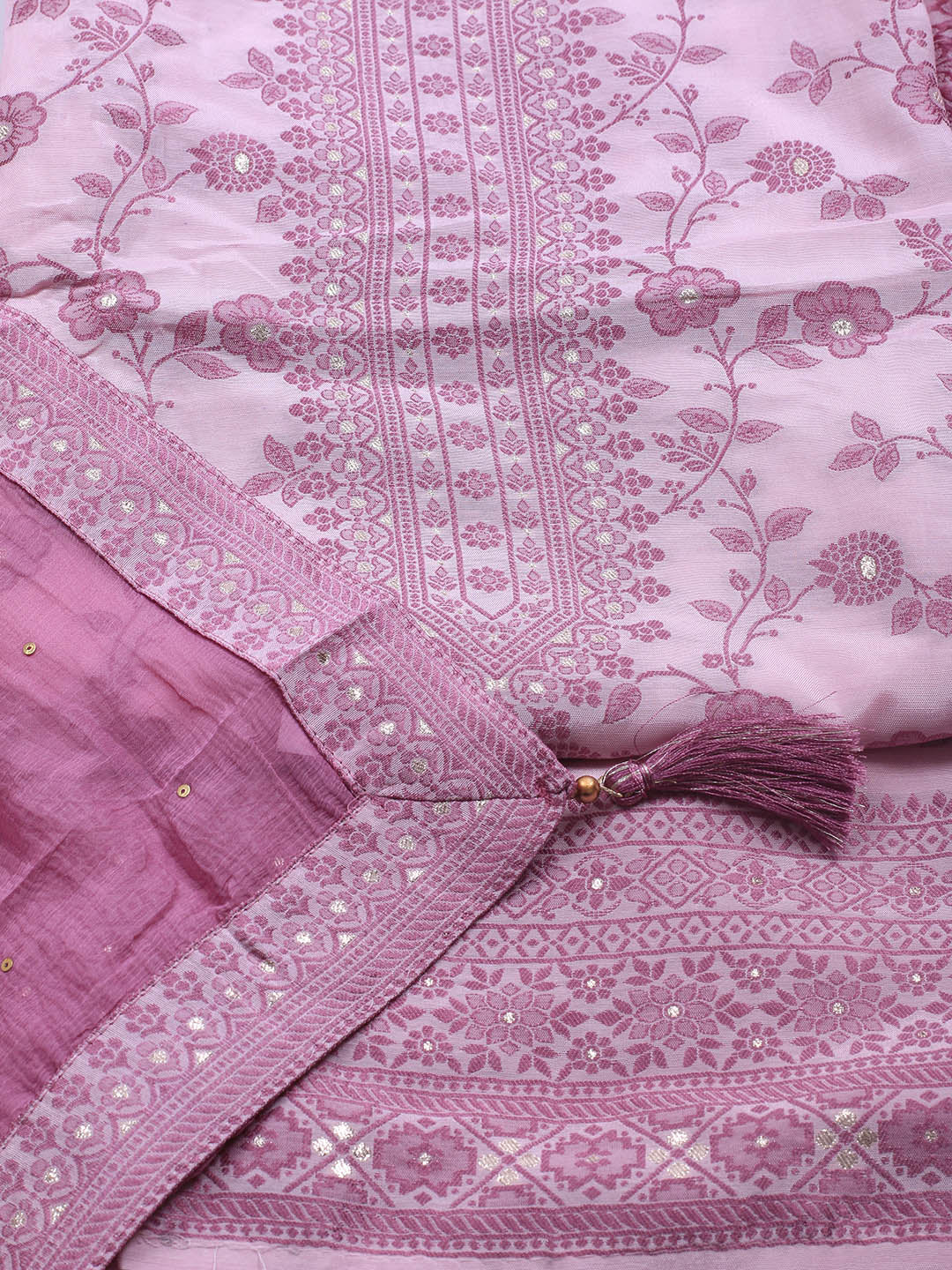 Printed Muslin Unstitched Suit Piece With Dupatta